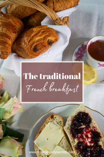 The traditional French breakfast